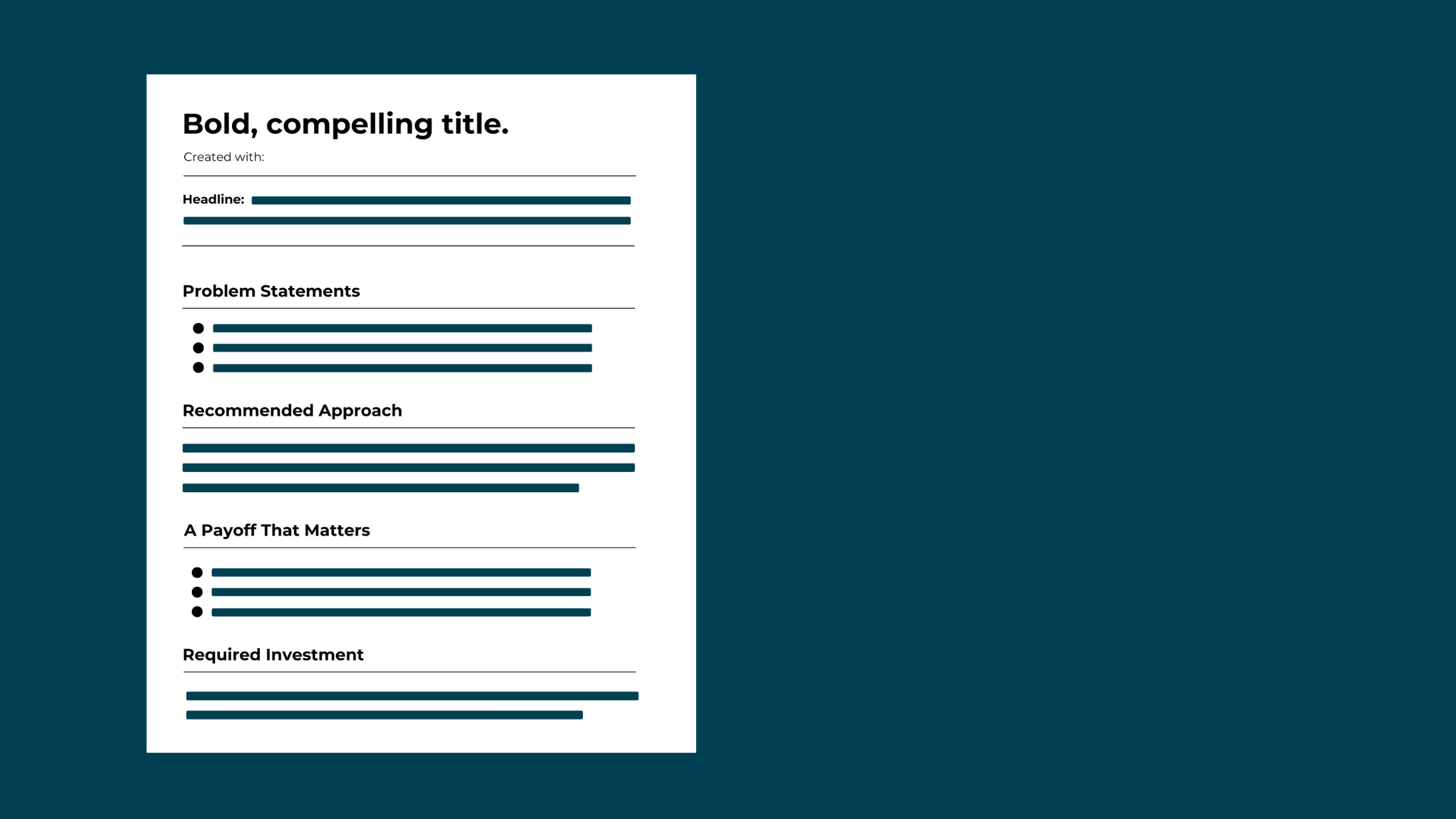The Business Case is the Sales Process